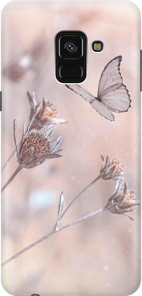 

Силиконовый чехол на Samsung Galaxy A8+ (2018) с принтом "Бабочка", 7222
