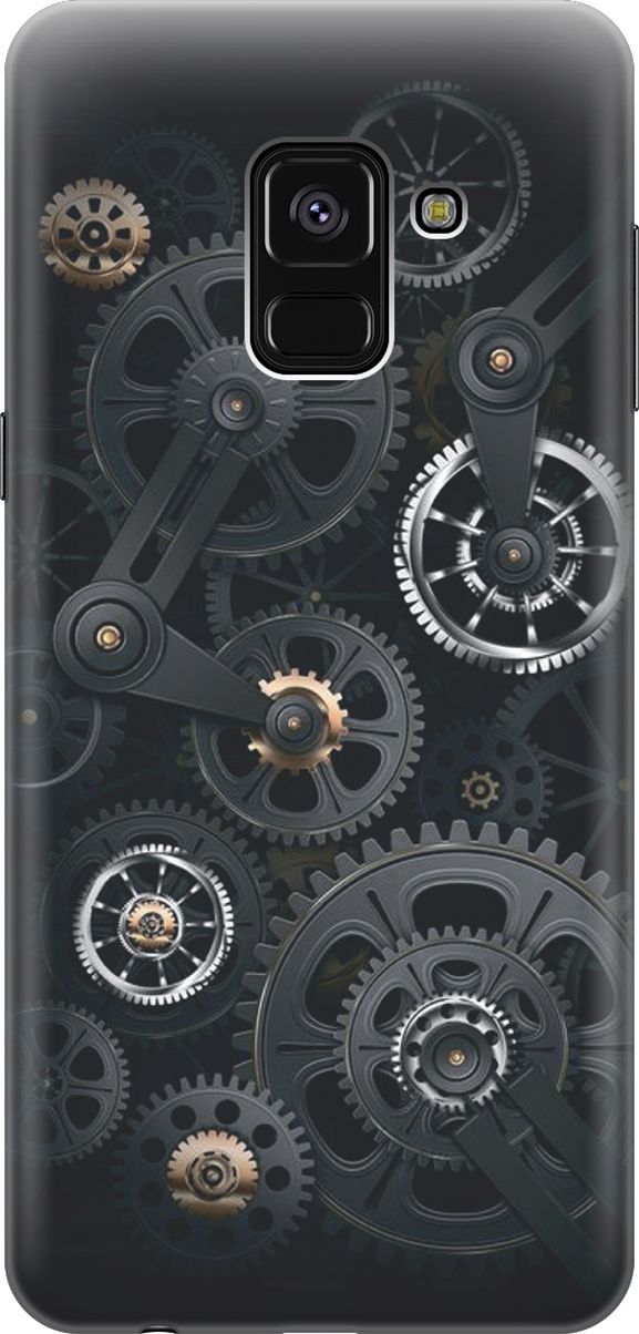 

Силиконовый чехол на Samsung Galaxy A8+ (2018) с принтом "Механизм", 4650
