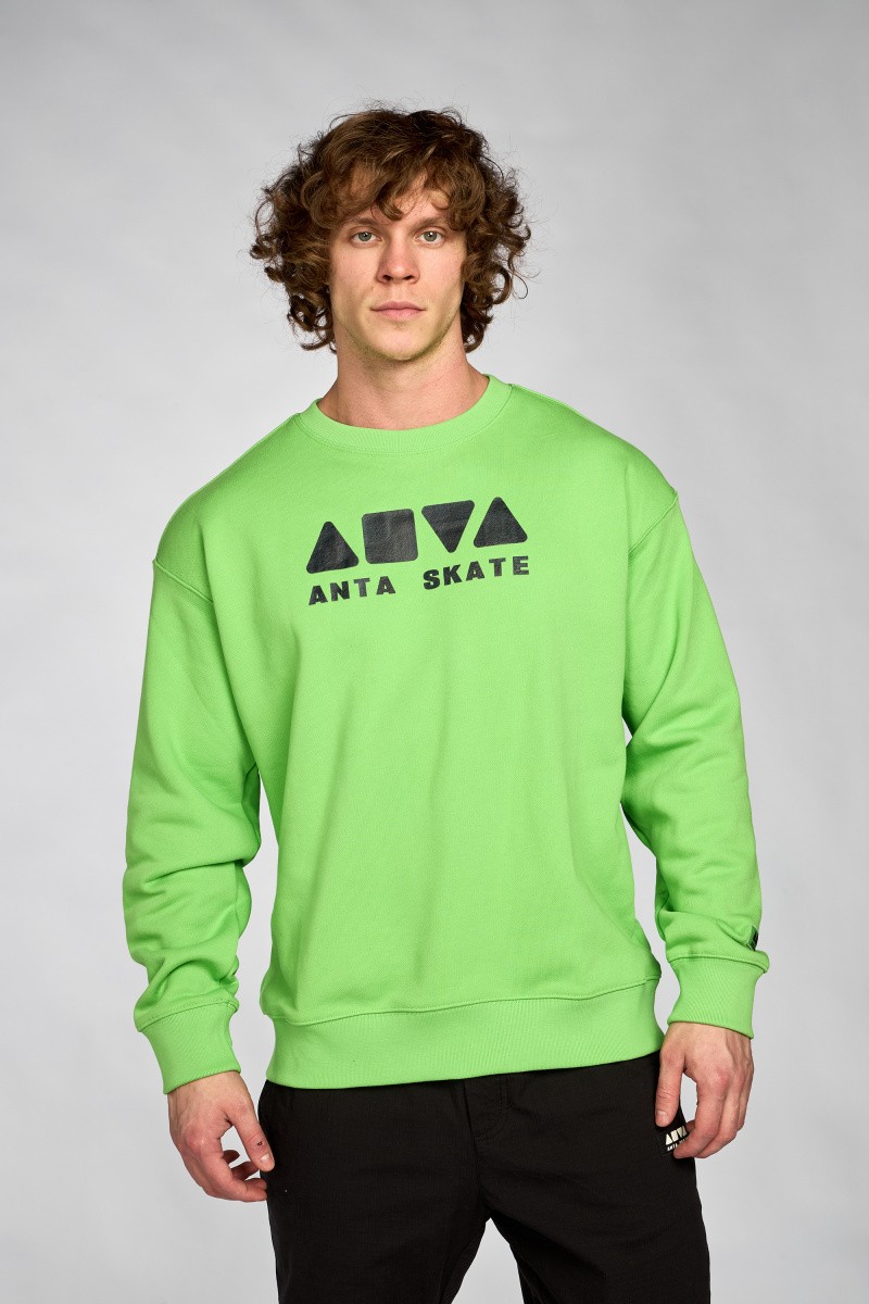 

Свитшот мужской Anta 852418717 SKATE зеленый XL, 852418717 SKATE