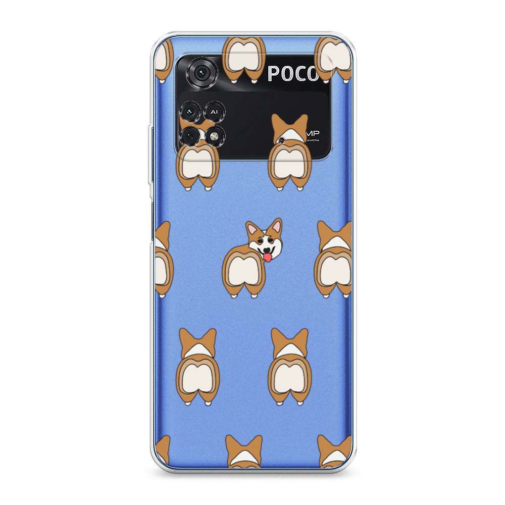 

Чехол Awog на Poco M4 Pro 4G "Милый корги фон", Разноцветный, 313050-2