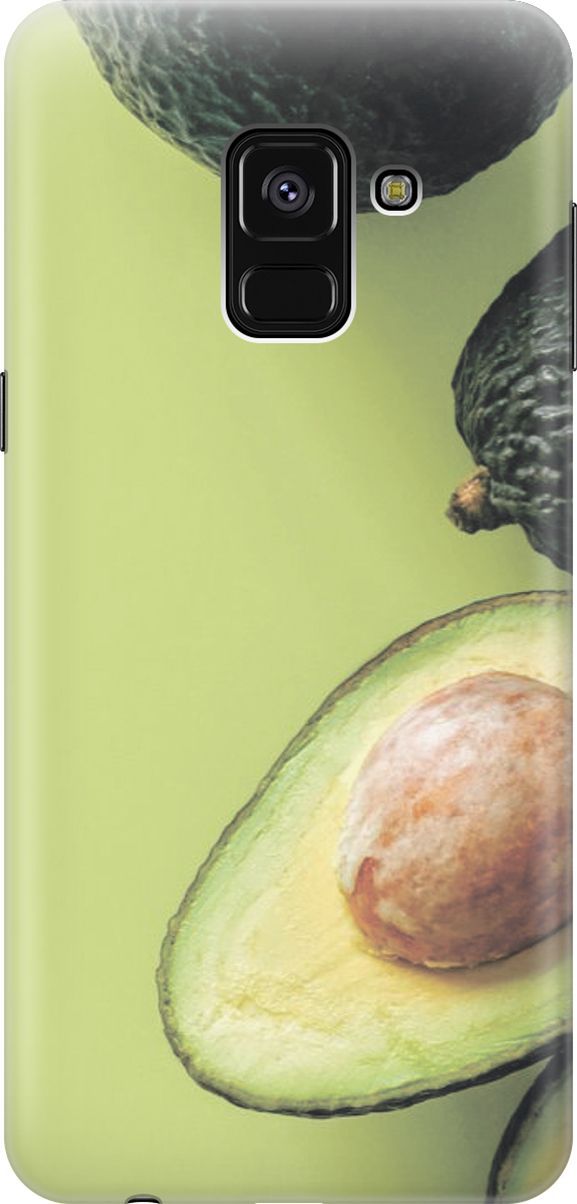 

Чехол на Samsung Galaxy A8+ (2018) с принтом "Половинка авокадо", Коричневый;черный, 7223