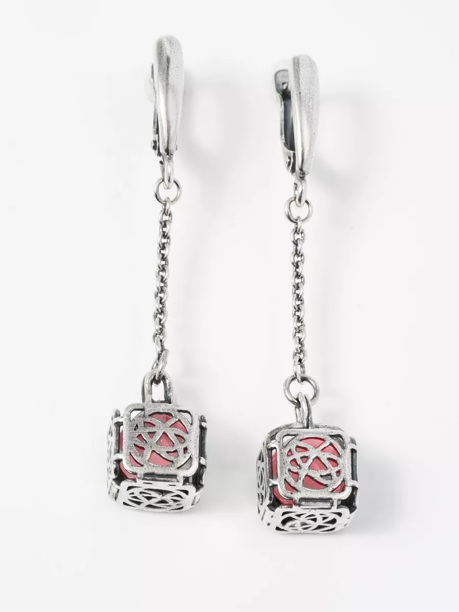 

Серьги подвески из латуни SHINE & BEAUTY 30433, коралл, 30433