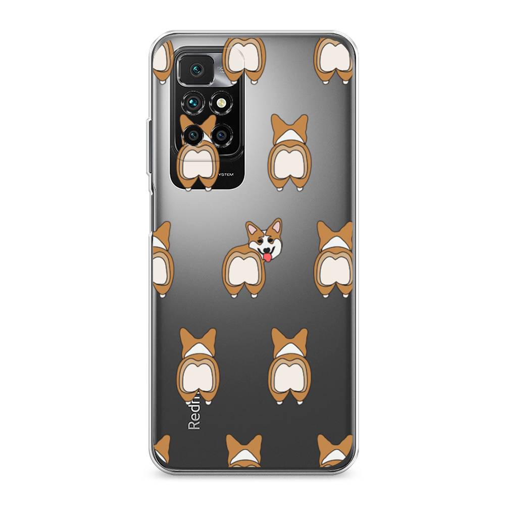 

Чехол Awog на Xiaomi Redmi 10 "Милый корги фон", Разноцветный, 311350-2