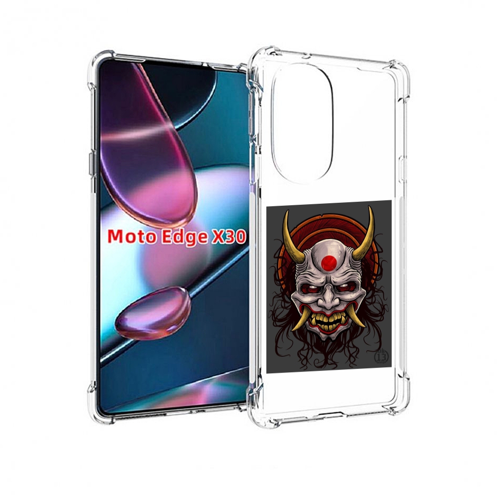 

Чехол MyPads маска с клыками и рогами для Motorola Moto Edge X30, Прозрачный, Tocco