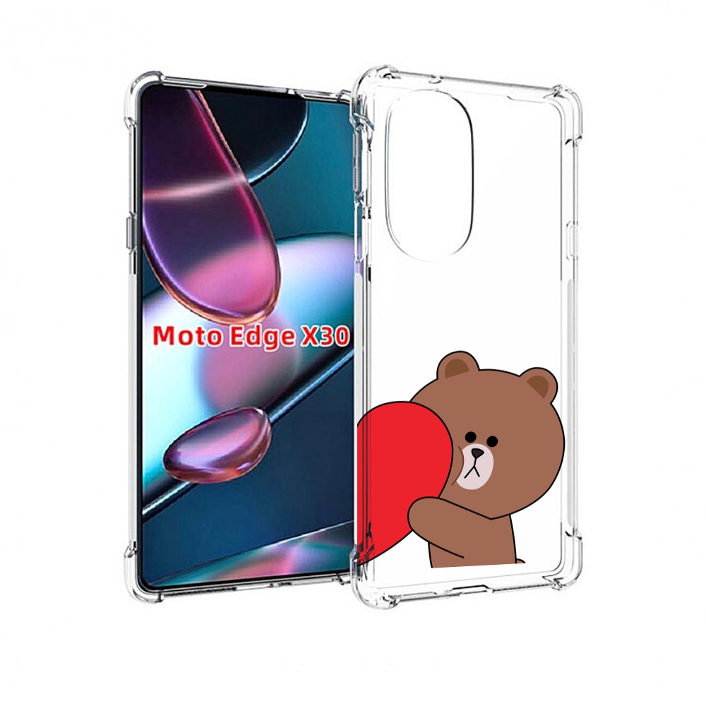 

Чехол MyPads медвежонок детский для Motorola Moto Edge X30, Прозрачный, Tocco