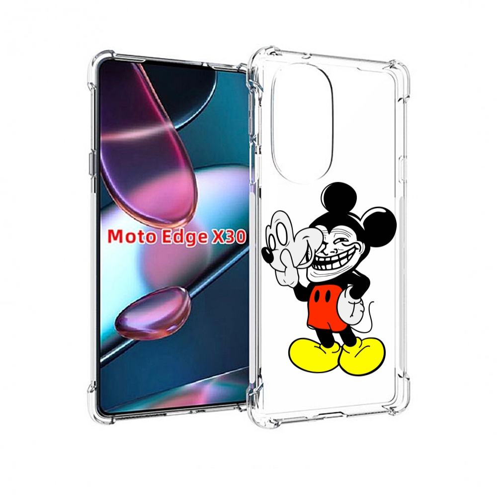 

Чехол MyPads микки-маус-троллер для Motorola Moto Edge X30, Прозрачный, Tocco