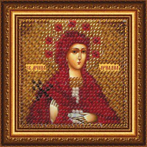 фото Набор для вышивания вышивальная мозаика 4072 святая мученица ариадна