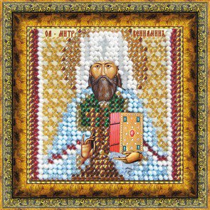 фото Набор для вышивания вышивальная мозаика 4080 святой мученик вениамин
