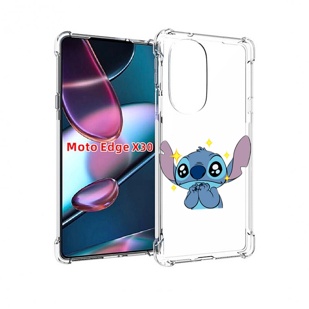 

Чехол MyPads милый-стич детский для Motorola Moto Edge X30, Прозрачный, Tocco