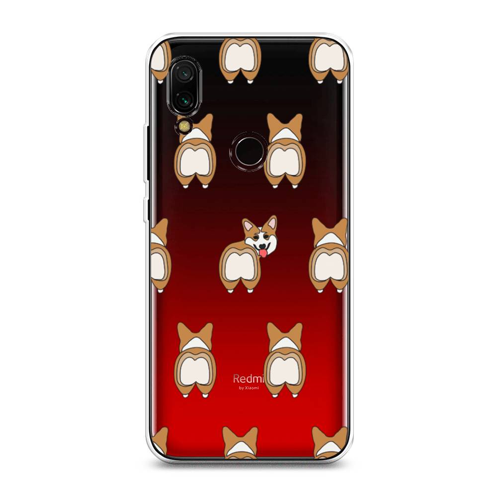 

Чехол Awog на Xiaomi Redmi 7 "Милый корги фон", Разноцветный, 35050-2