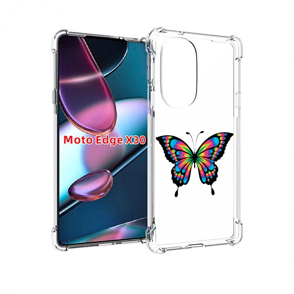 

Чехол MyPads мини-бабочка для Motorola Moto Edge X30, Прозрачный, Tocco