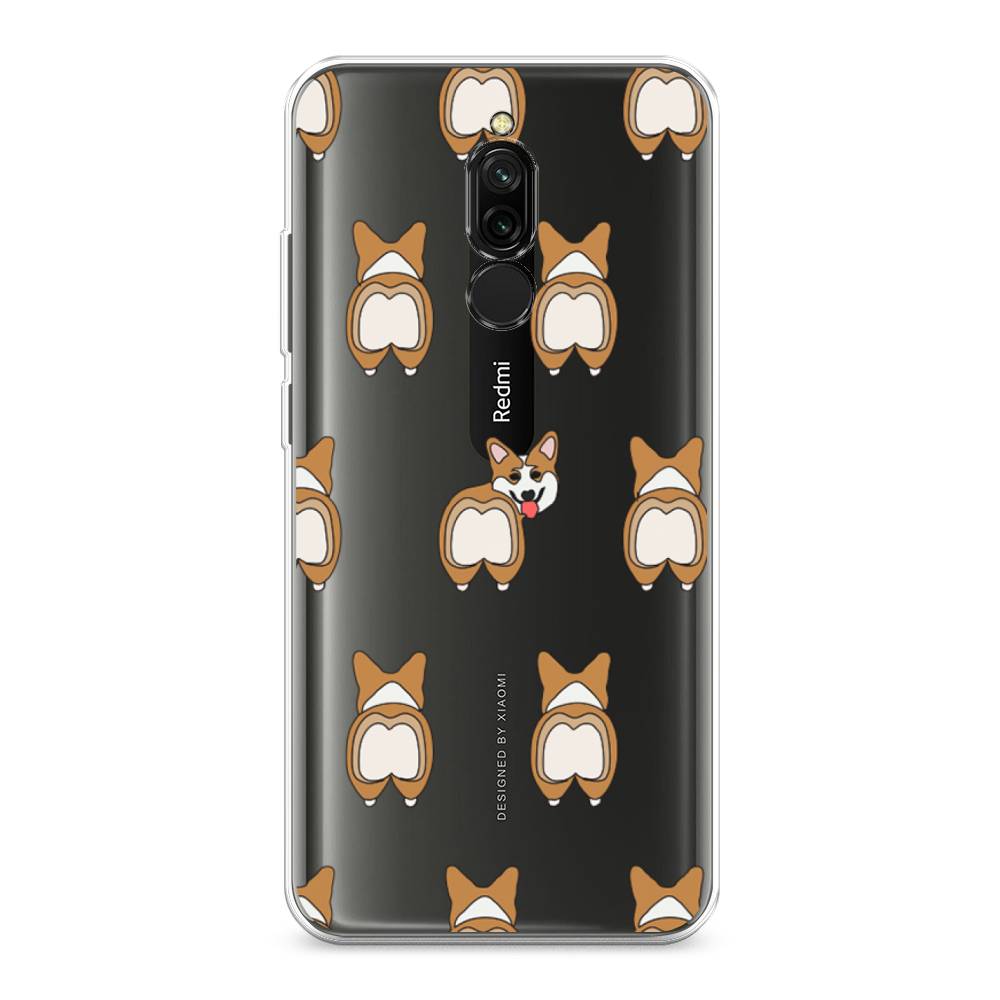 

Чехол Awog на Xiaomi Redmi 8 "Милый корги фон", Разноцветный, 37150-2
