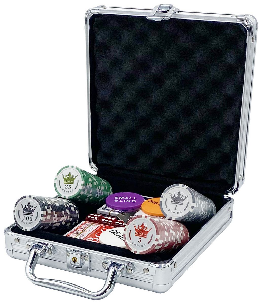 фото Покерный набор hittoy empire, 100 фишек, в чемодане