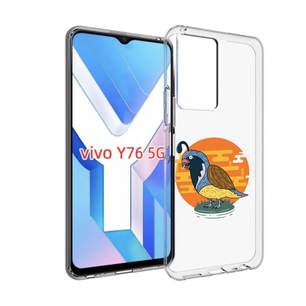 

Чехол MyPads попугай-на-острове для Vivo Y76 5G, Прозрачный, Tocco