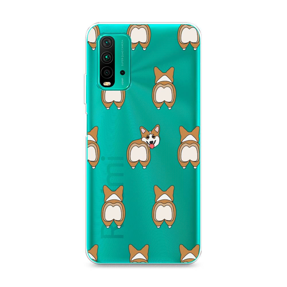 

Чехол Awog на Xiaomi Redmi 9T "Милый корги фон", Разноцветный, 39850-2