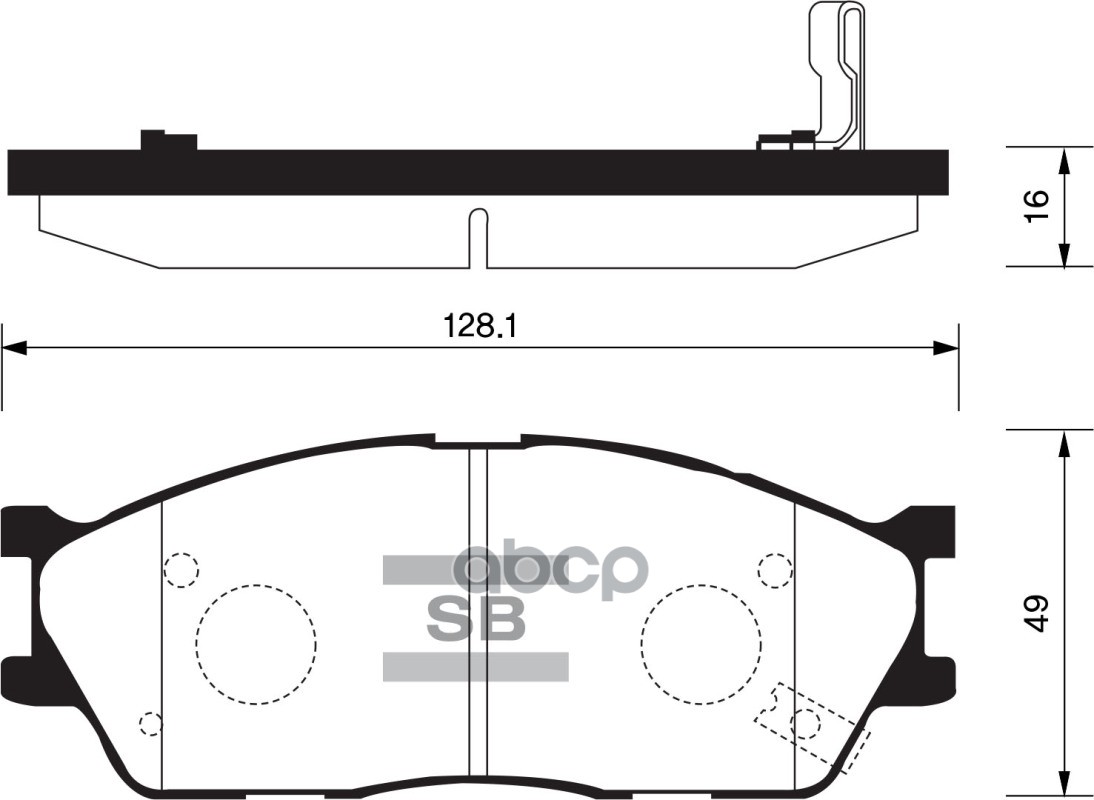 

Колодки Тормозные Передние Sangsin Brake Sp1164