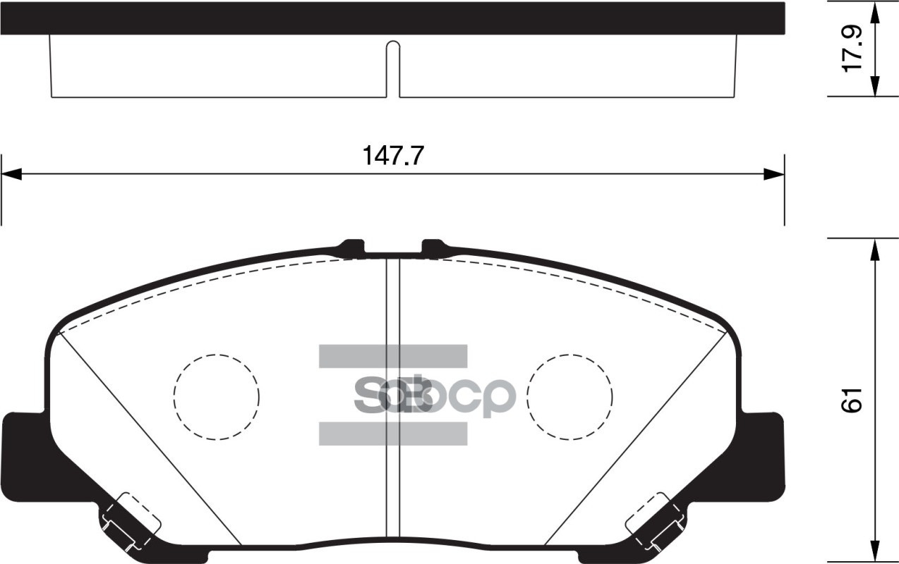 

Тормозные колодки Sangsin brake передние SP2183-AR