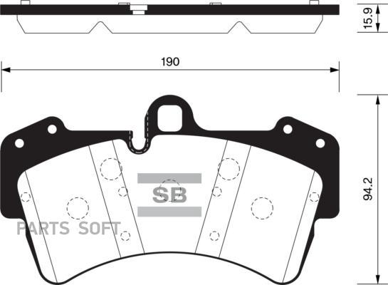 

Тормозные колодки Sangsin brake SP2197