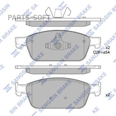 

Колодки тормозные Sangsin Brake SP1886 SANGSIN BRAKE SP1886