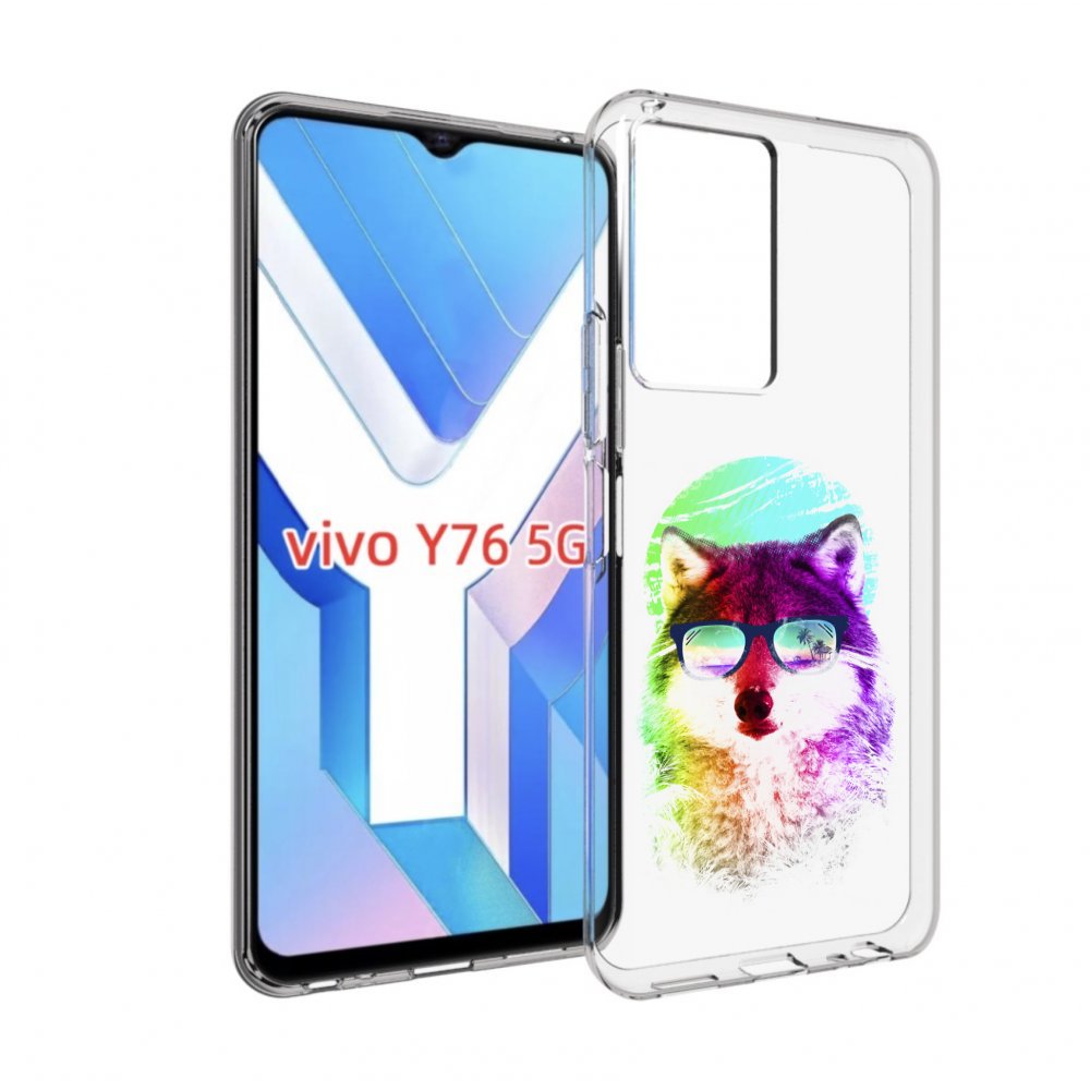 

Чехол MyPads радужный волк детский для Vivo Y76 5G, Прозрачный, Tocco
