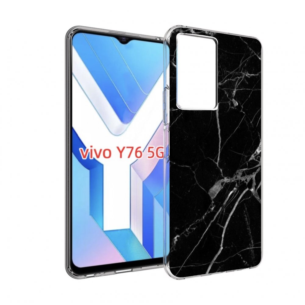 

Чехол MyPads разбитое стекло для Vivo Y76 5G, Прозрачный, Tocco