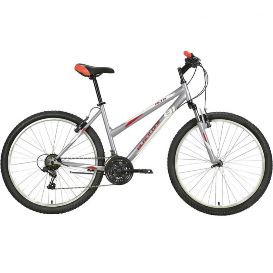 фото Велосипед black one alta 26 серый/красный/белый 2020-2021 18" hq-0004661