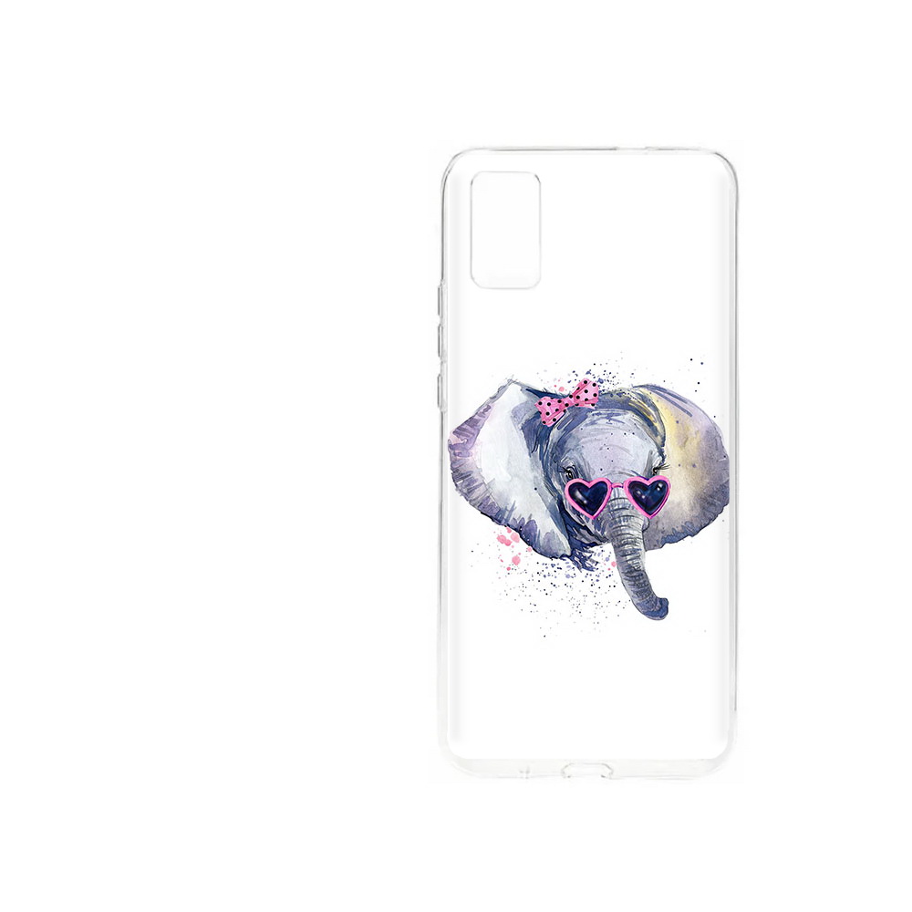 

Чехол MyPads Tocco для ZTE Blade A31 (2021) слоник в очках (PT226942.465.608), Прозрачный, Tocco