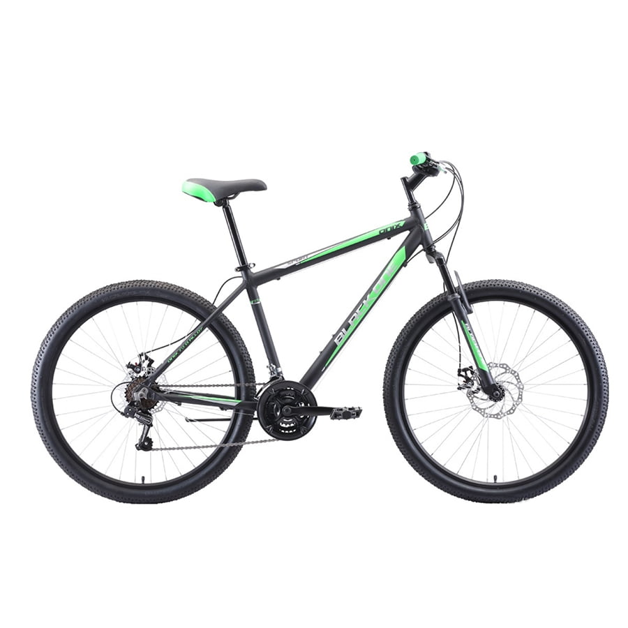 фото Велосипед black one onix 26 alloy черный/зеленый/серый 2020-2021 m(18")(hd00000406)