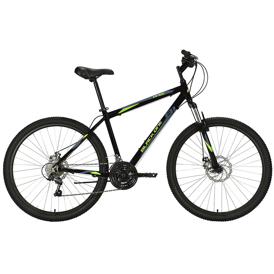 фото Велосипед black one onix 27.5 d alloy чёрный/зелёный/серый 2020-2021 m(18")(hd00000400)