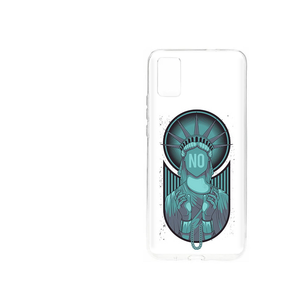 

Чехол MyPads Tocco для ZTE Blade A31 (2021) статуя свободы зеленый (PT226942.465.623), Прозрачный, Tocco