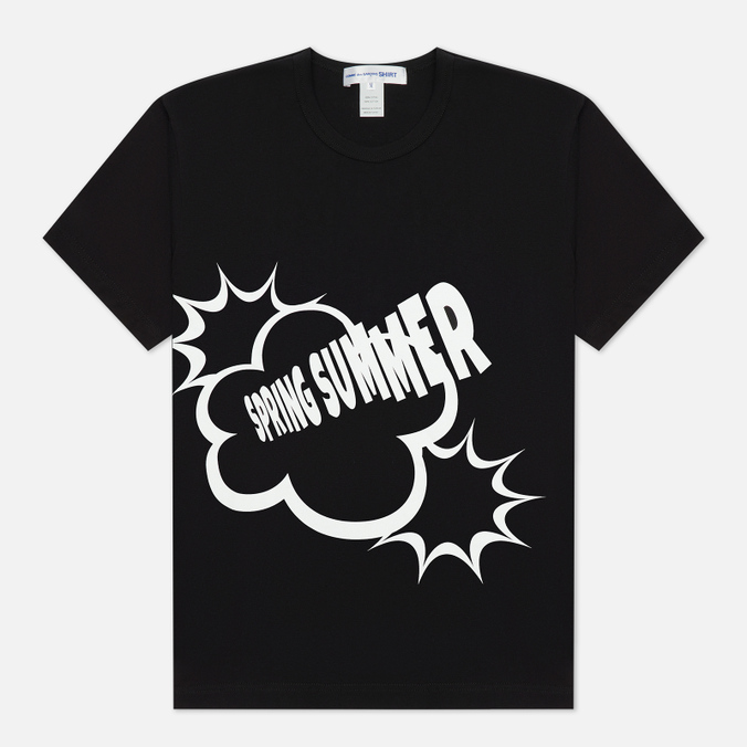 

Футболка мужская Comme des Garcons SHIRT FI-T007-S22-1 черная L, FI-T007-S22-1