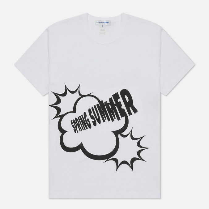 

Футболка мужская Comme des Garcons SHIRT FI-T007-S22-3 белая S, FI-T007-S22-3