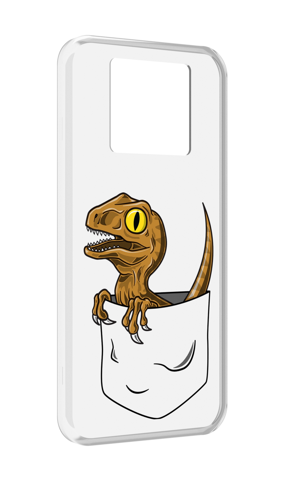 

Чехол MyPads динозавр в кармане для Black Shark 3 5G / Black Shark 3S, Прозрачный, Tocco
