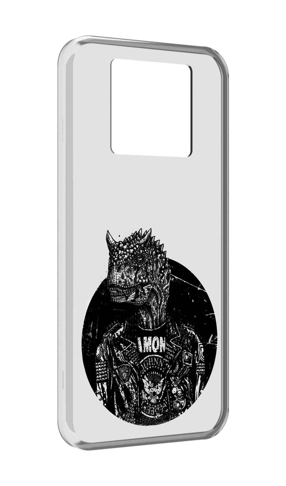 

Чехол MyPads динозавр в куртке для Black Shark 3 5G / Black Shark 3S, Прозрачный, Tocco