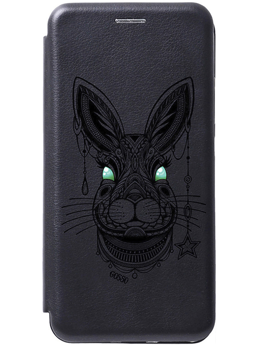 

Чехол-книжка на Honor X7a "Grand Rabbit" черный, Черный;желтый;голубой, 159392