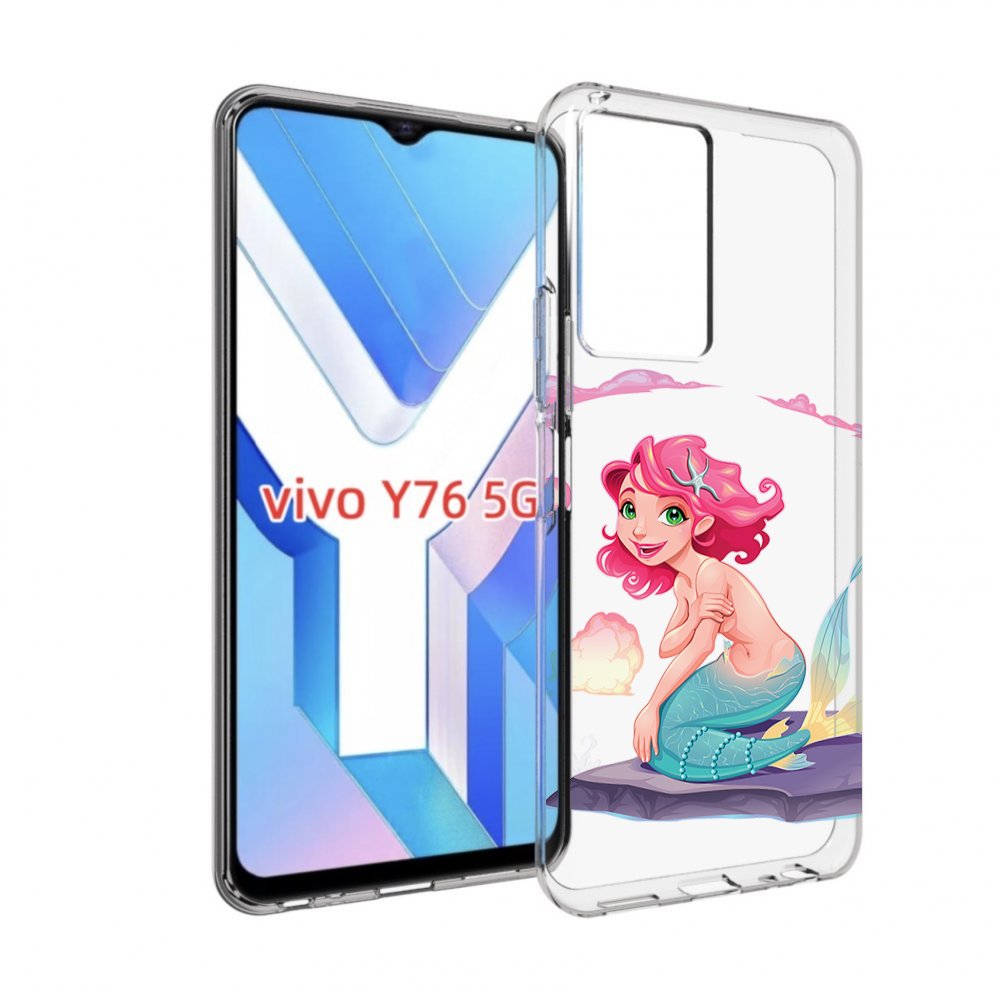 

Чехол MyPads русалочка для Vivo Y76 5G, Прозрачный, Tocco