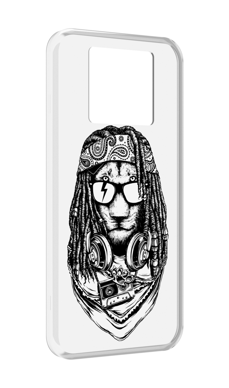 

Чехол MyPads дреды льва для Black Shark 3 5G / Black Shark 3S, Прозрачный, Tocco