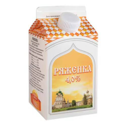 

Ряженка Светлоозеро 4% 500 г