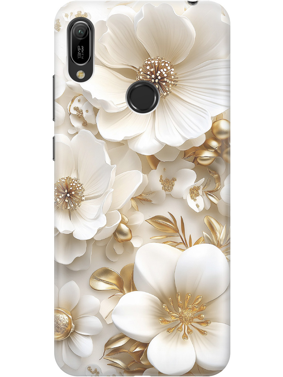 

Чехол на Honor 8A / 8A Pro / Huawei Y6 (2019) / Y6 Prime (2019) 826982, Прозрачный;белый;золотистый, 720668324
