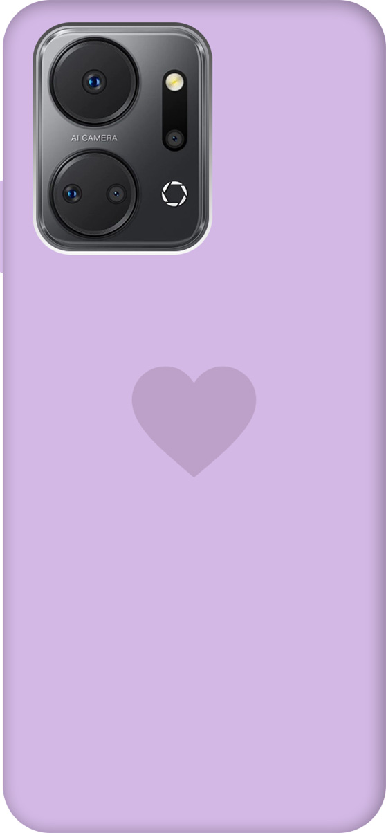 

Силиконовый чехол на Honor X7a, Фиолетовый, 159400