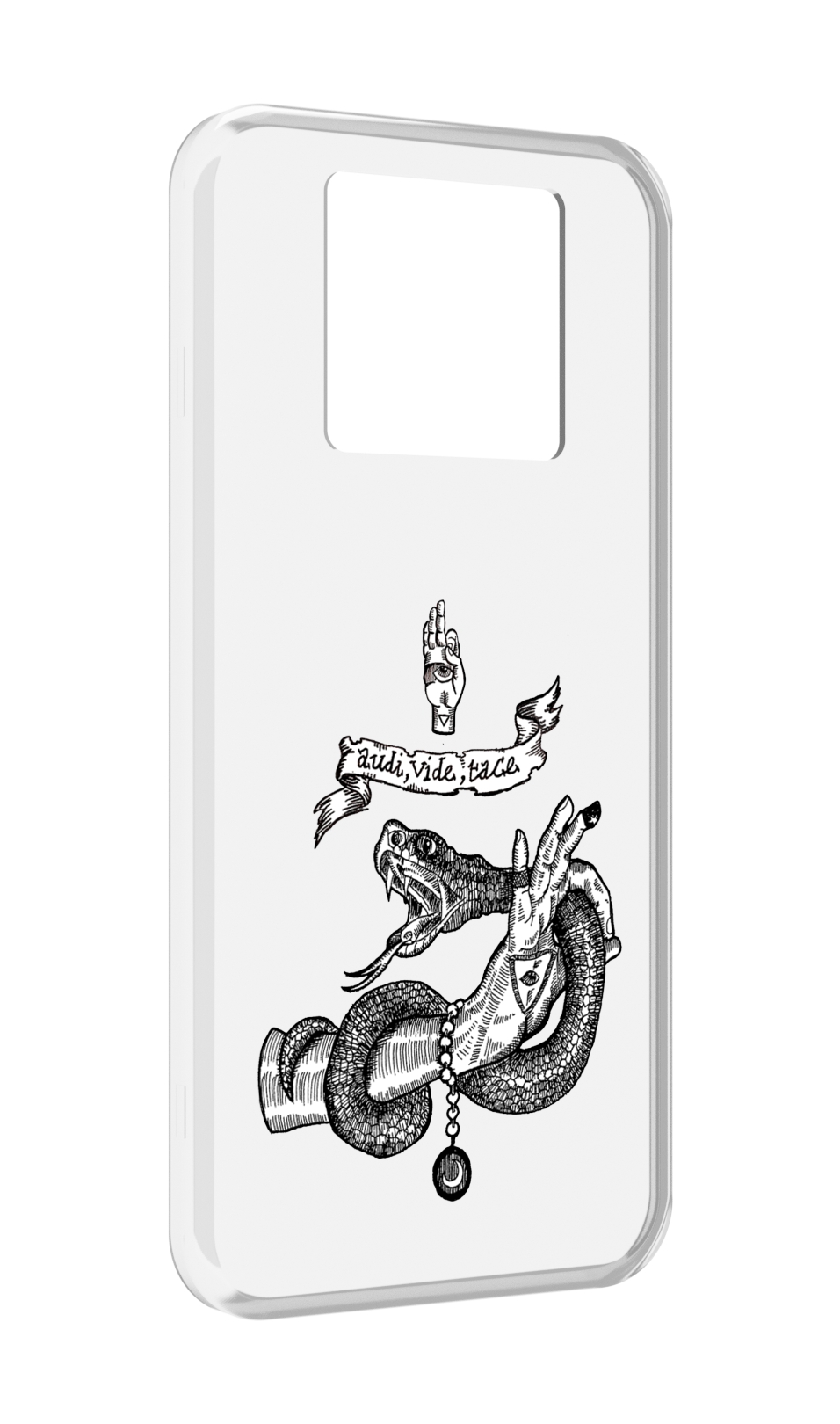 

Чехол MyPads змея на руке рисунок для Black Shark 3 5G / Black Shark 3S, Прозрачный, Tocco