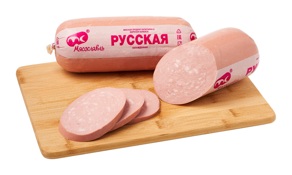 

Колбаса Мясославль Русская вареная +-1,118 кг