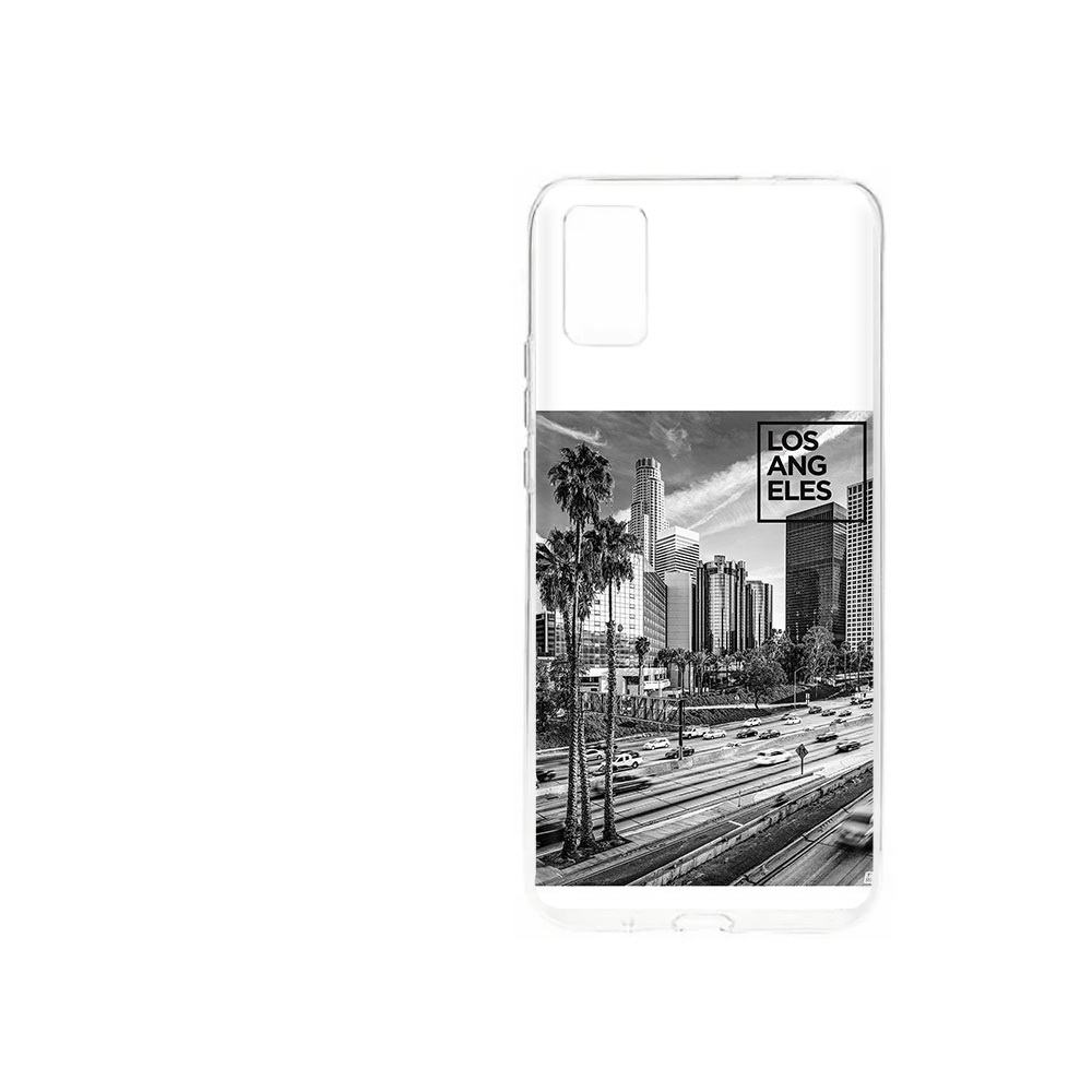

Чехол MyPads Tocco для ZTE Blade A31 (2021) черно белый лос анджелес (PT226942.465.685), Прозрачный, Tocco