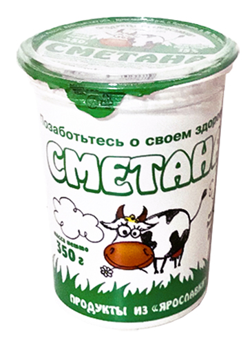 

Сметана Продукты из Ярославки 15% БЗМЖ 350 г