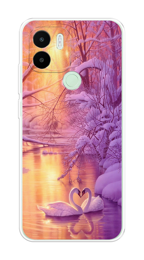 

Чехол на Xiaomi Redmi A1+/Redmi A2+ "Зима 1", Фиолетовый;желтый, 318550-2