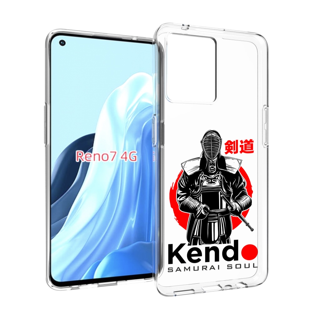 

Чехол MyPads рисованый самурай для OPPO RENO 7 4G, Прозрачный, Tocco