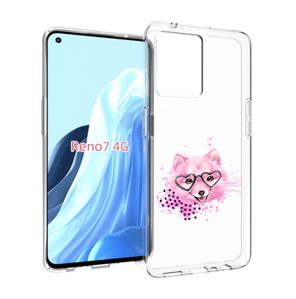 

Чехол MyPads розовый волченок для OPPO RENO 7 4G, Прозрачный, Tocco