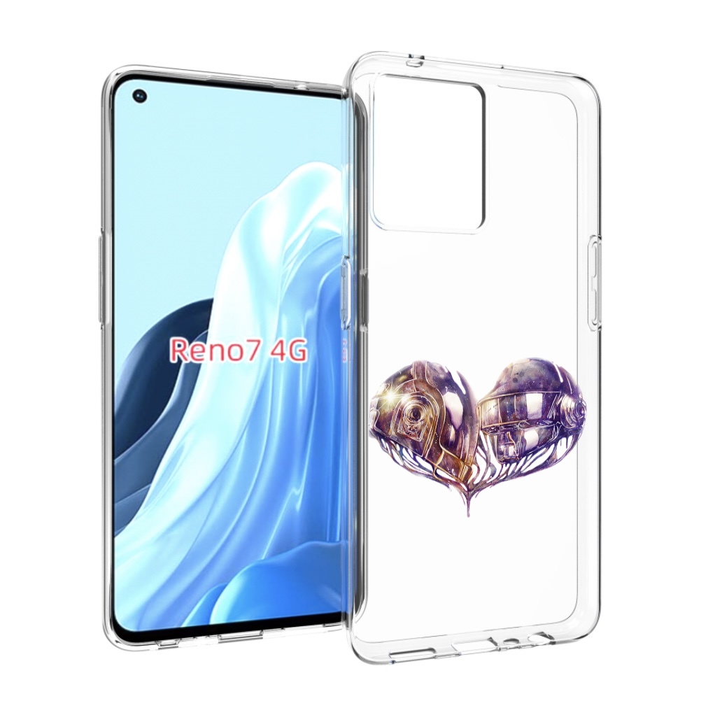 

Чехол MyPads сердце абстракция для OPPO RENO 7 4G, Прозрачный, Tocco