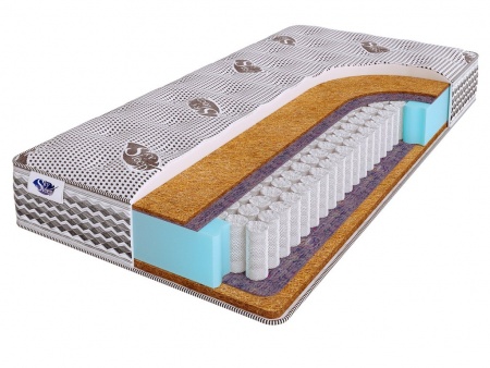 

Матрас SkySleep 95 x 230 NATURE PRO Heavy Hard S500, Серый, NATURE PRO HEAVY HARD S500