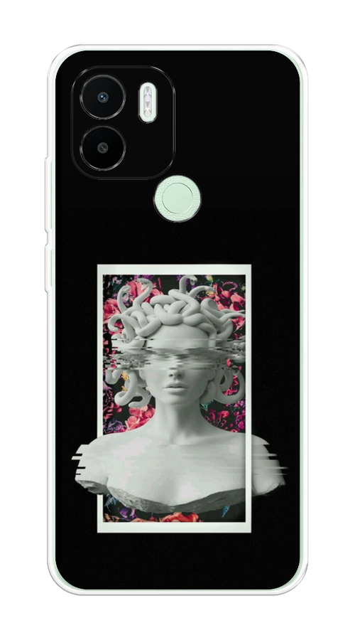 

Чехол на Xiaomi Redmi A1+/Redmi A2+ "Web Punk Медуза Горгона", Черный;серый, 318550-6
